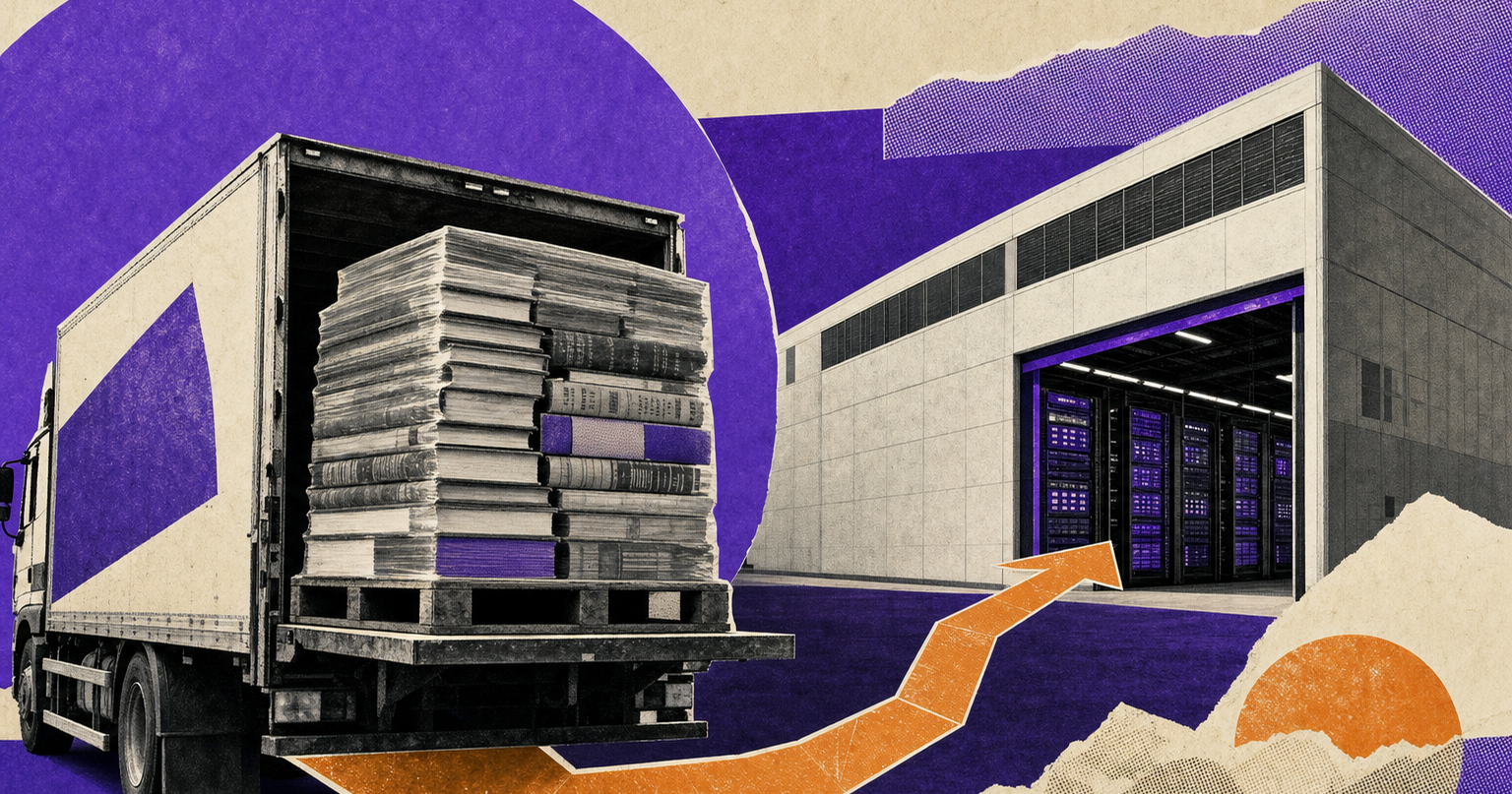 404 Media tracked a rare-book shipment to an Amazon AI training facility