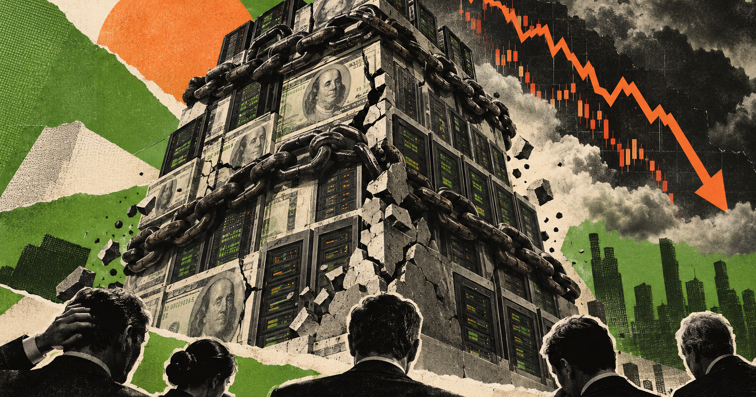 Investors Turn on Debt-Fueled AI as CoreWeave's Bonds Hit Distress Levels and AI Stocks Shed $1 Trillion
