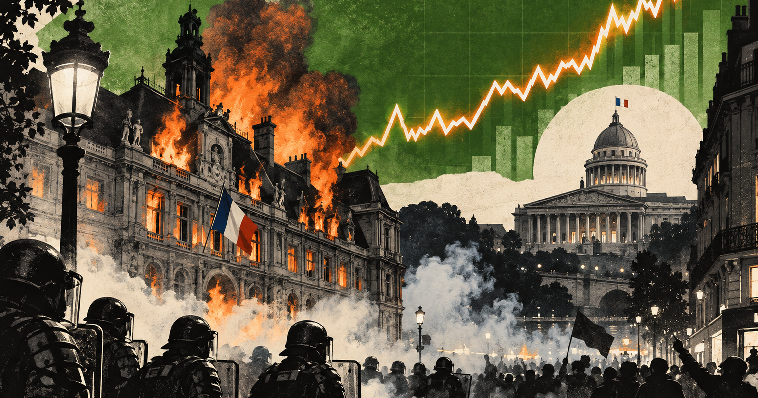 France's Worst Riots in Years Hit Days Before a Budget Vote That Bond Traders Are Watching Very Closely