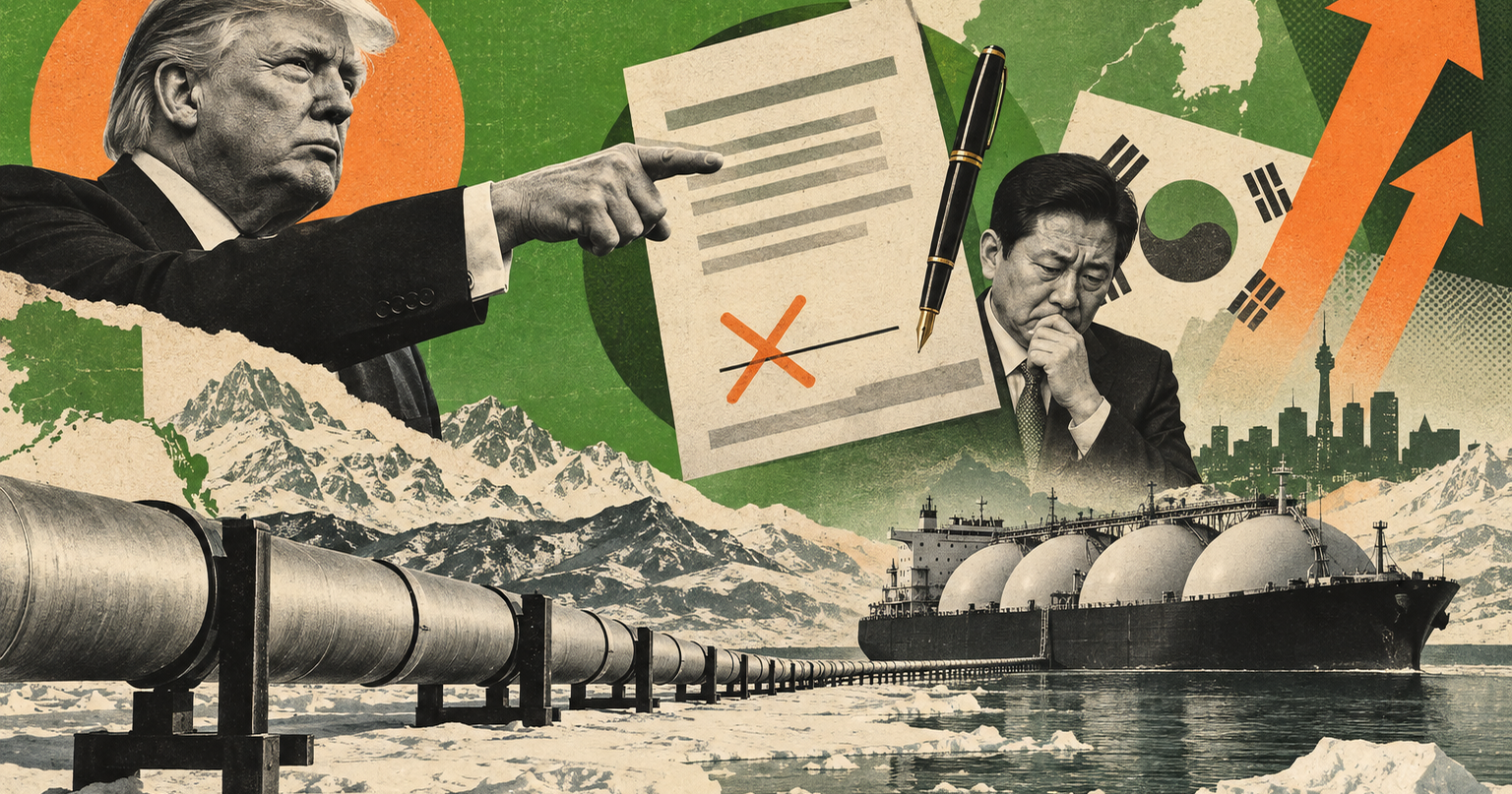 Trump Announced a $54 Billion Korean Alaska LNG Deal That Seoul Never Signed, Then Threatened to Double It Up