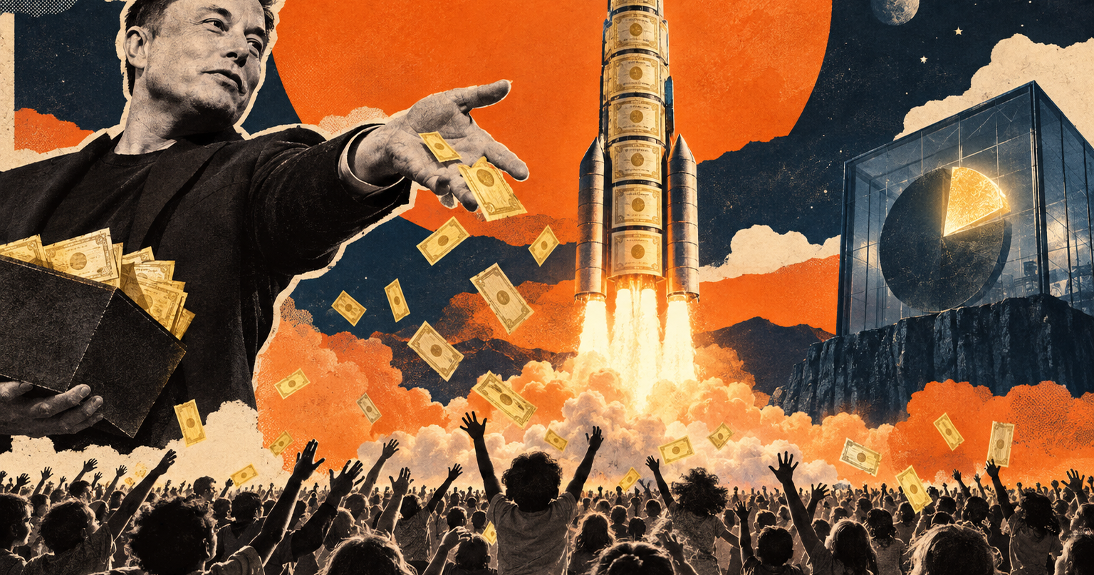 Musk Promised Every American Kid a SpaceX Share Hours After Telling Anthropic to Give Directly to the Public