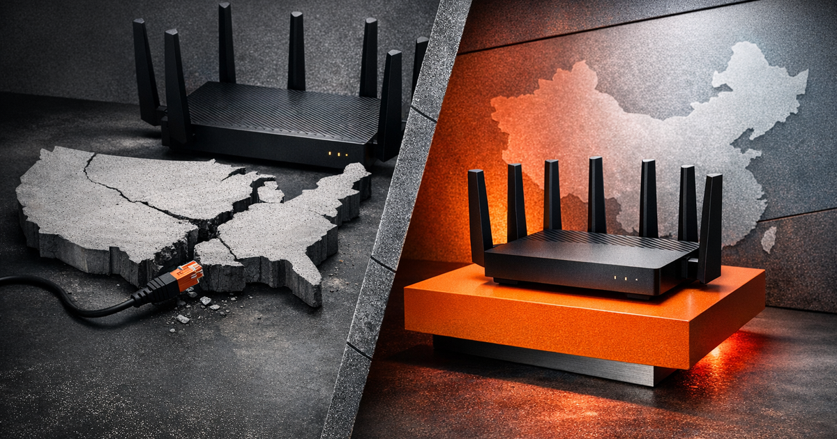 ☕️ US bans all new foreign-made network routers