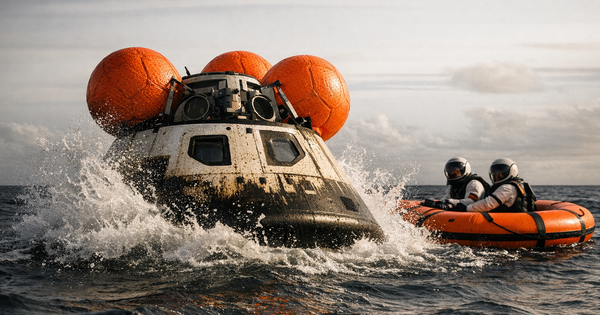 ☕️ NASA Artemis II crew splashes down after Moon flyby